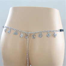 Load image into Gallery viewer, Letter Zodiac Belly Chain