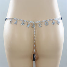 Load image into Gallery viewer, Letter Zodiac Belly Chain