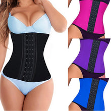 Load image into Gallery viewer, Latex Rubber Waist Trainer Corset
