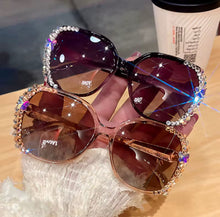 Load image into Gallery viewer, Fashion Rhinestone UV protection sunglasses