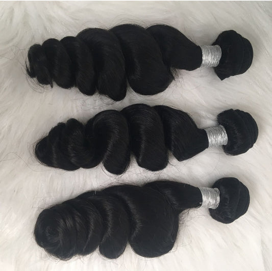 100 % Raw Brazilian Loose Wave Human Hair