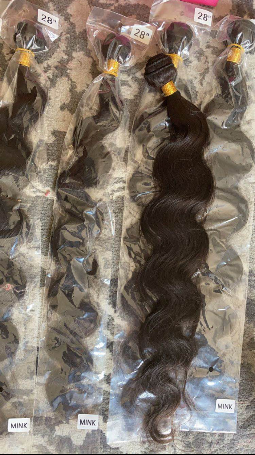 100% Raw Brazilian Body Wave Human Hair