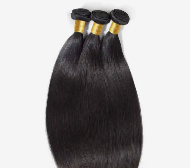 100% straight human hair bundles