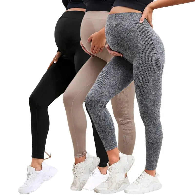 Elastic High Waist Maternity Leggings