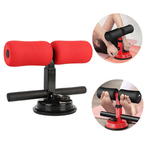 Fitness Sit Up Bar  with Floor Assistance Exercise Stand and Padded Ankle Support
