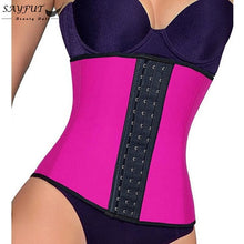 Load image into Gallery viewer, Latex Rubber Waist Trainer Corset
